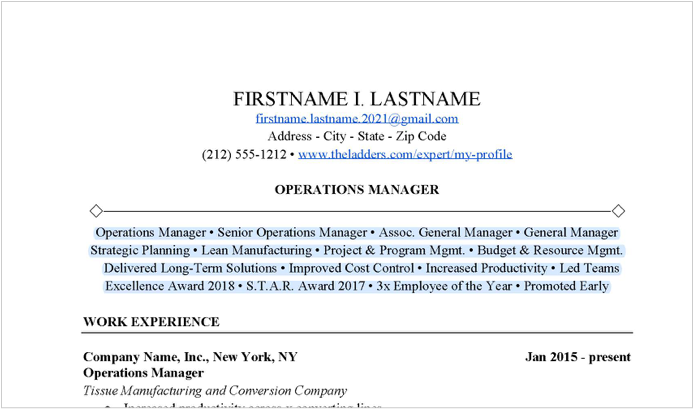 Manufacturing Operations Manager